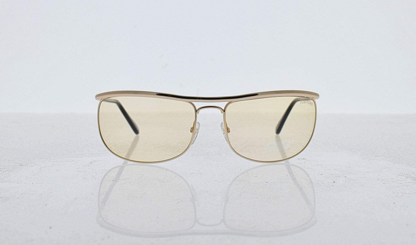 Tom Ford TF418 28E Ryder - Shiny Rose Gold-Brown by Tom Ford for Men - 68-18-125 mm Sunglasses