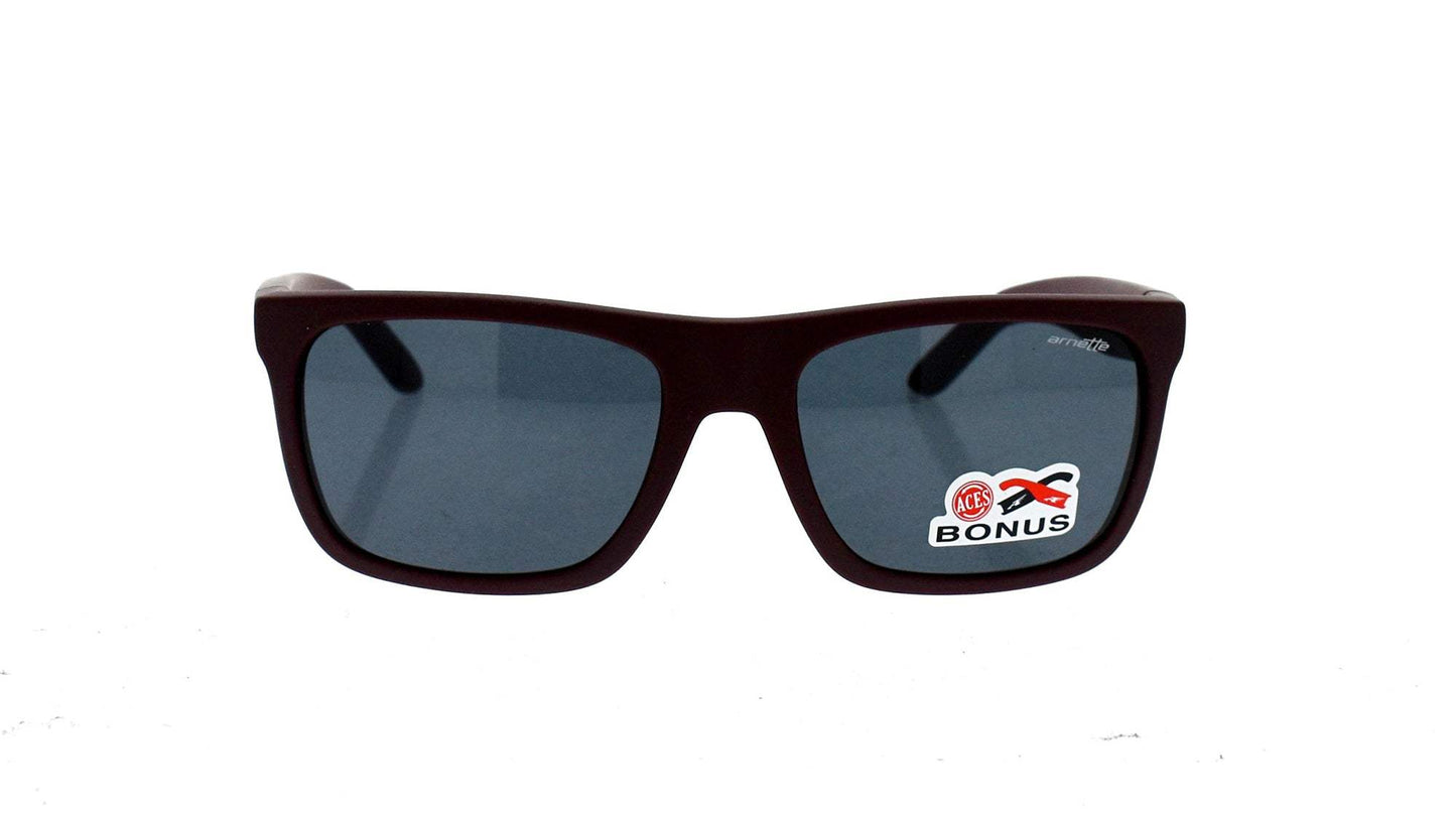 Arnette AN 4176 2309-87 Dropout - Fuzzy Burgundy-Gray by Arnette for Unisex - 58-18-135 mm Sunglasses