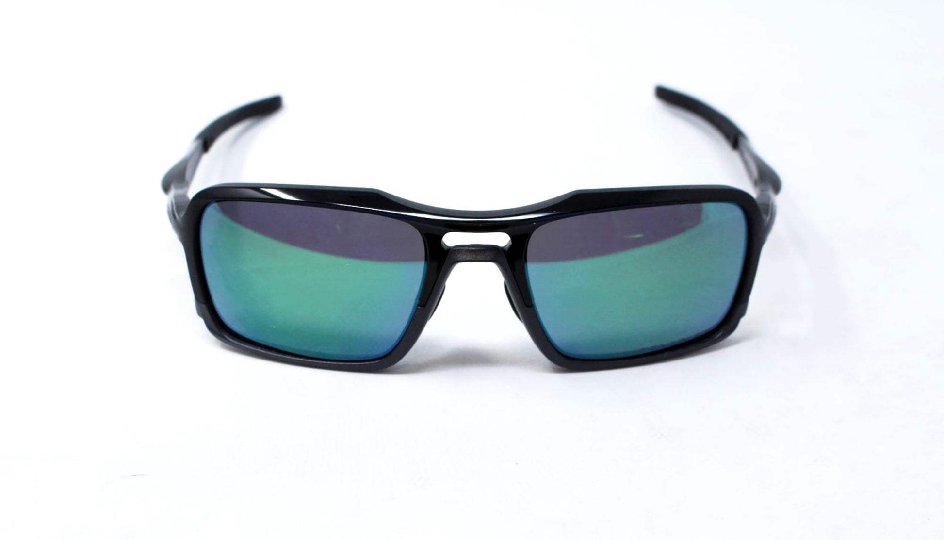 Oakley Triggerman OO9314-02 - Polished Black-Jade Iridium Polarized by Oakley for Unisex - 56-20-141 mm Sunglasses