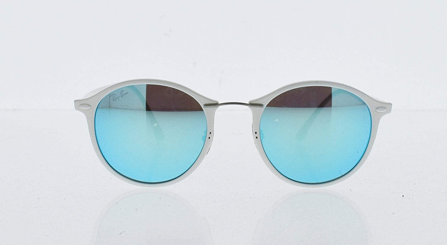 Ray Ban RB 4242 671-55 LightRay - White-Blue by Ray Ban for Unisex - 49-21-140 mm Sunglasses