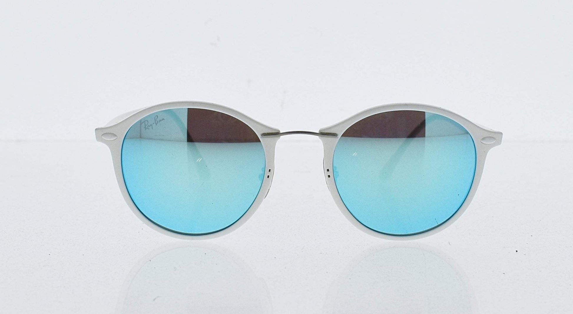 Ray Ban RB 4242 671-55 LightRay - White-Blue by Ray Ban for Unisex - 49-21-140 mm Sunglasses