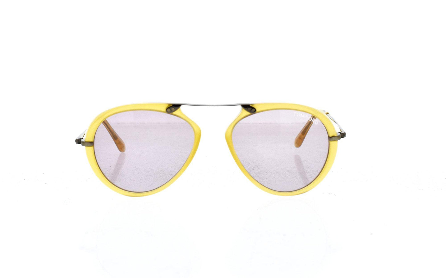 Tom Ford TF473 39Y Aaron - Shiny Yellow-Violet by Tom Ford for Unisex - 53-17-145 mm Sunglasses