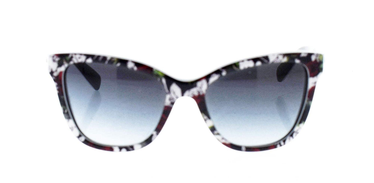 Dolce and Gabbana DG 4237 3019-8G - Top Print Rose-Black-Grey Gradient by Dolce and Gabbana for Women - 47-15-130 mm Sunglasses