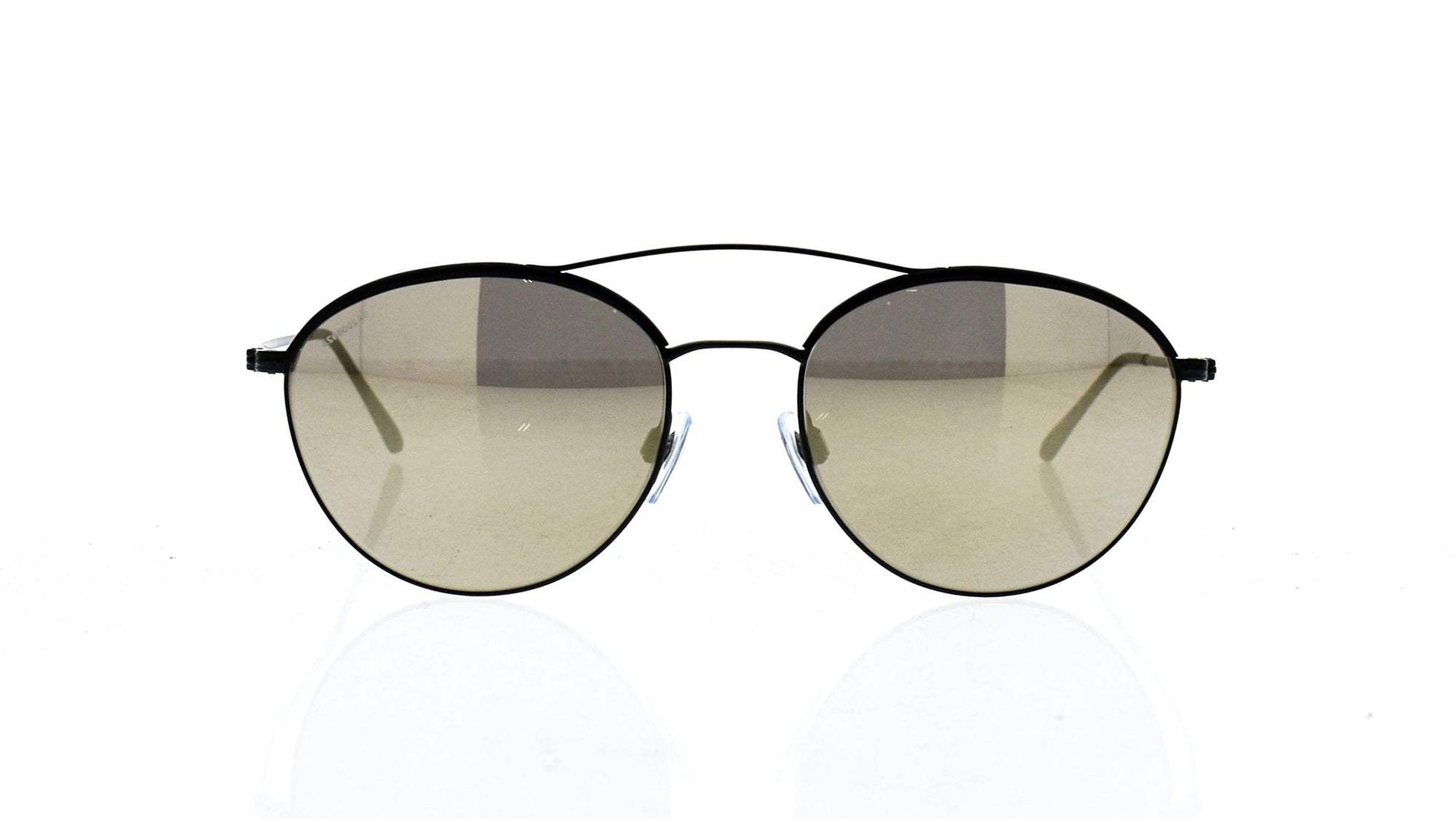 Giorgio Armani AR 6032J 3001-5A Frames of Life-Matte Black-Light Brown Dark Gold by Giorgio Armani for Women - 55-18-140 mm Sunglasses