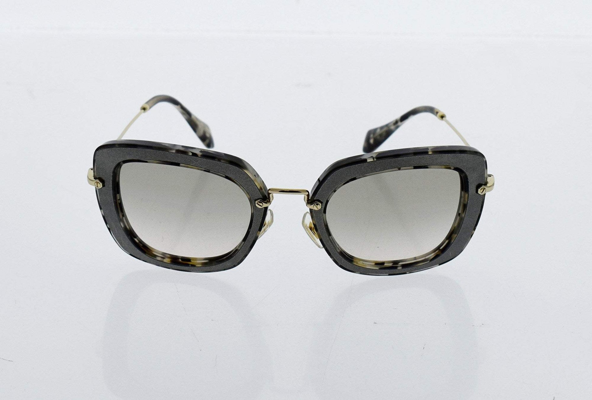 Miu Miu MU 07O DHE-3H2 - Marble White Black-Beige Gradient by Miu Miu for Women - 52-26-140 mm Sunglasses