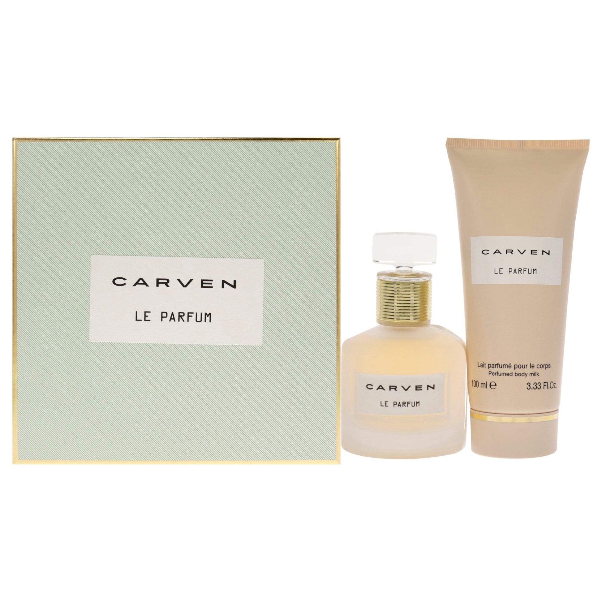 Le Parfum by Carven for Women - 2 Pc Gift Set 1.66oz EDP Spray, 3.33oz Perfume Body Milk