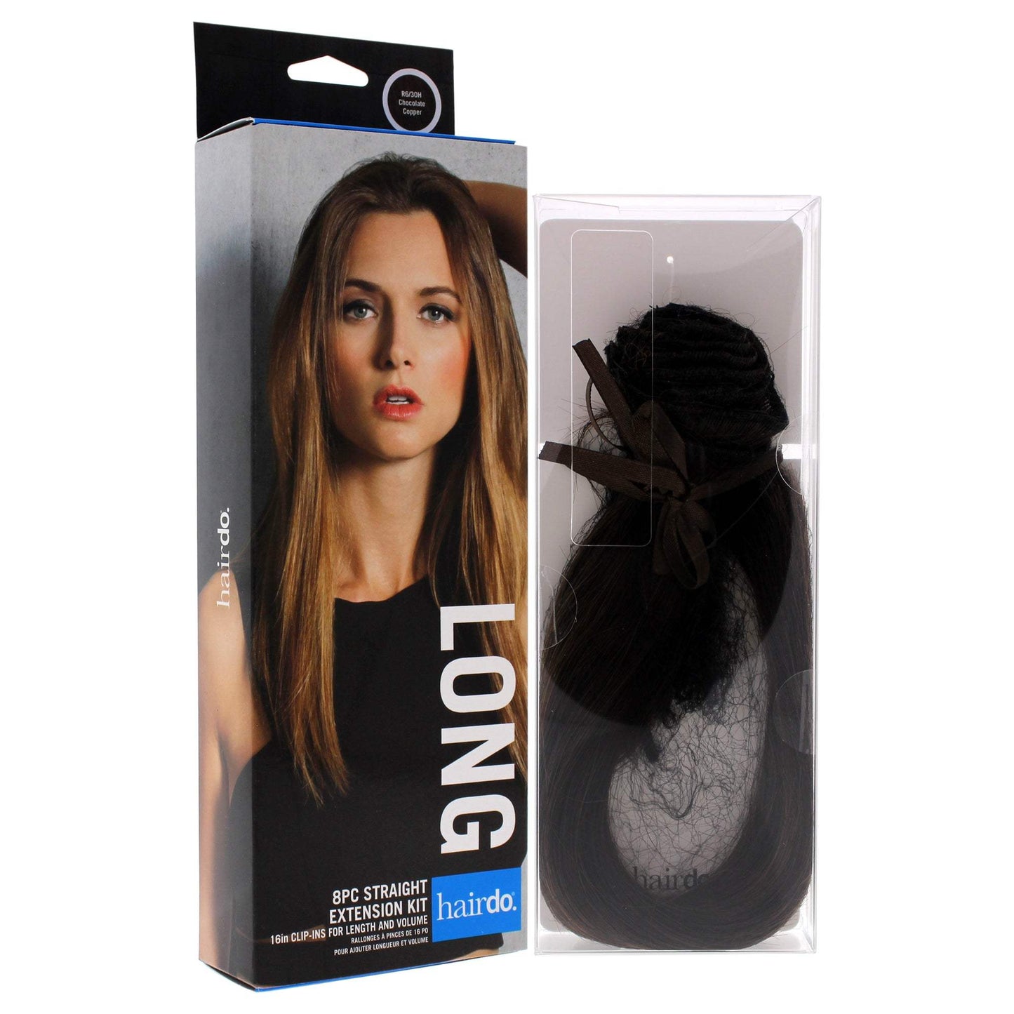 Straight Extension Kit - R6 30H Chocolate Copper by Hairdo for Women - 8 x 16 Inch Hair Extension