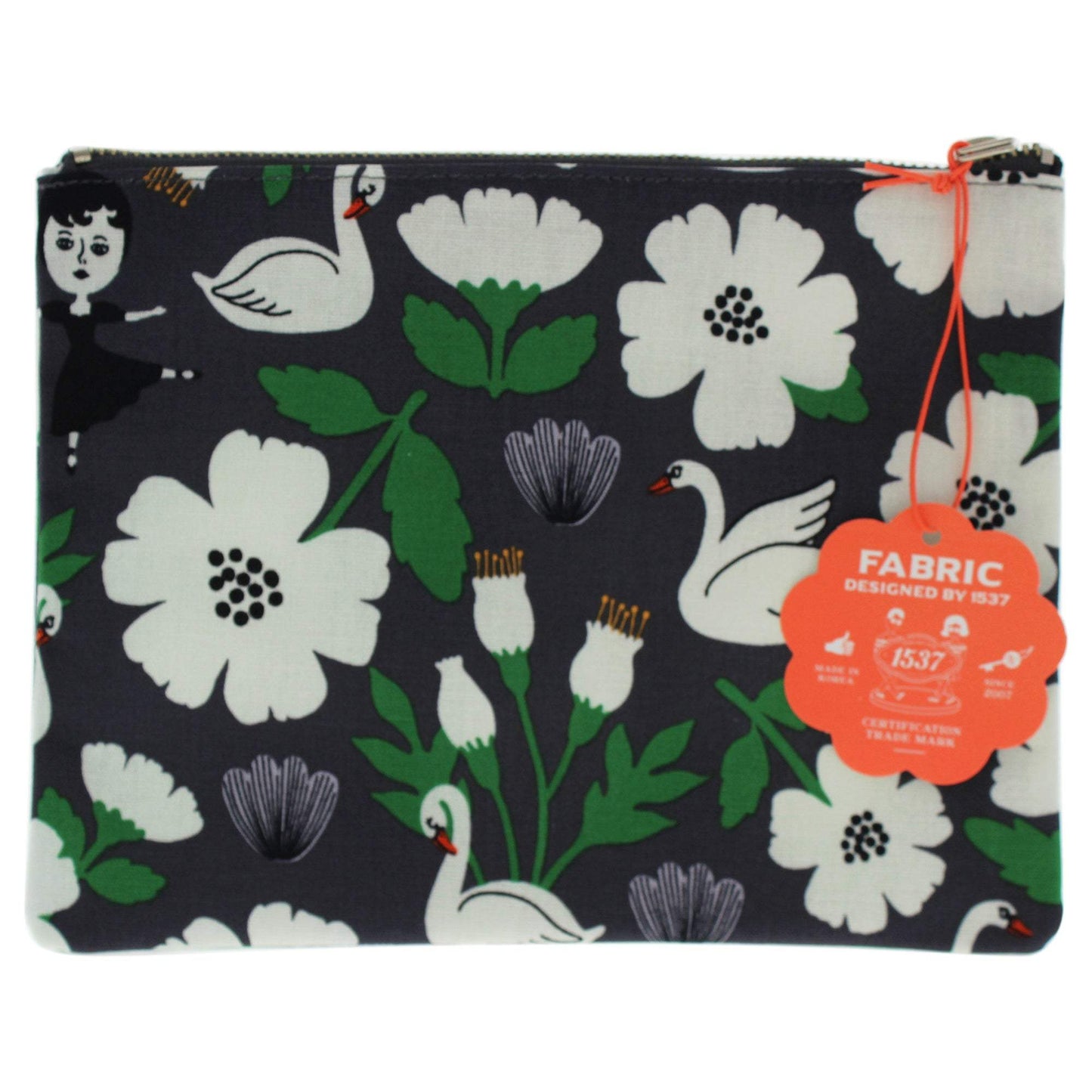 Aurore and Swan Coated Pouch by Ooh Lala for Women - 1 Pc Pouch