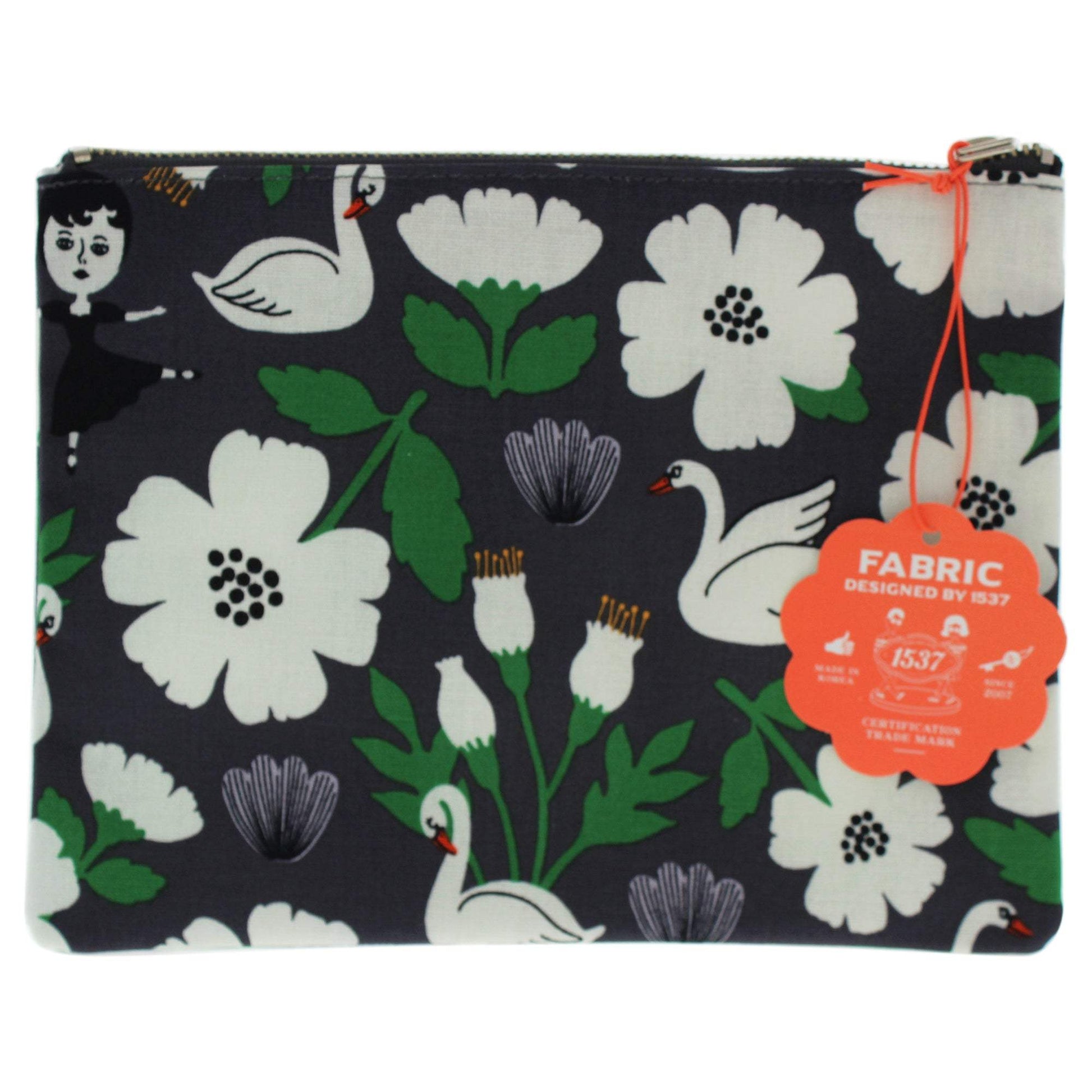 Aurore and Swan Coated Pouch by Ooh Lala for Women - 1 Pc Pouch