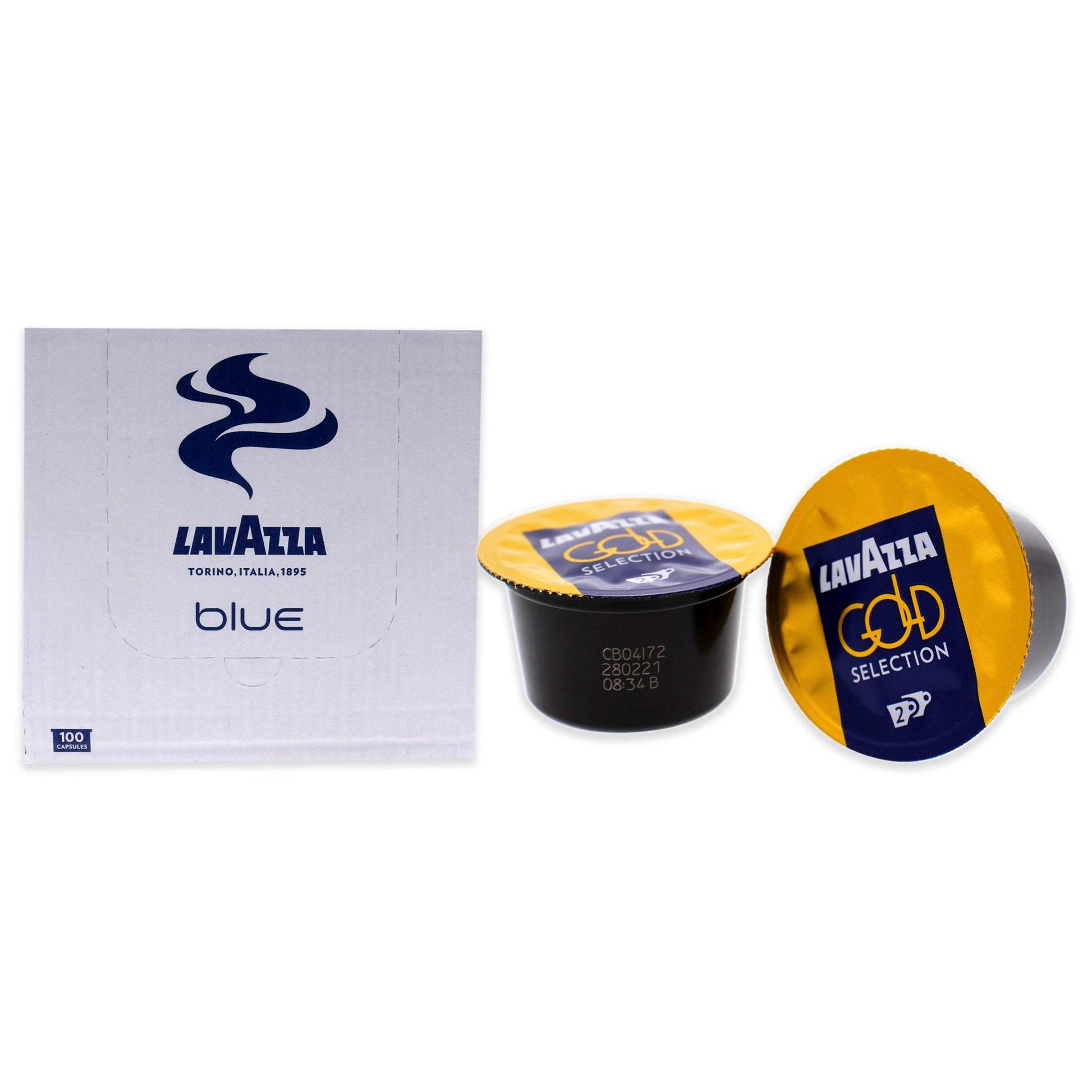 Blue Gold Selection 2 Roast Ground Coffee Pods by Lavazza - 100 Pods Coffee