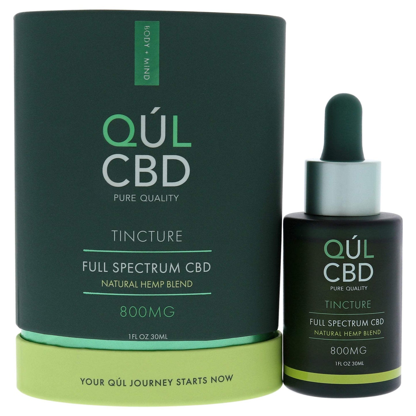Tincture Full Spectrum 800mg CBD - Natural Hem Blend by Kul CBD for Unisex - 1 oz Tincture