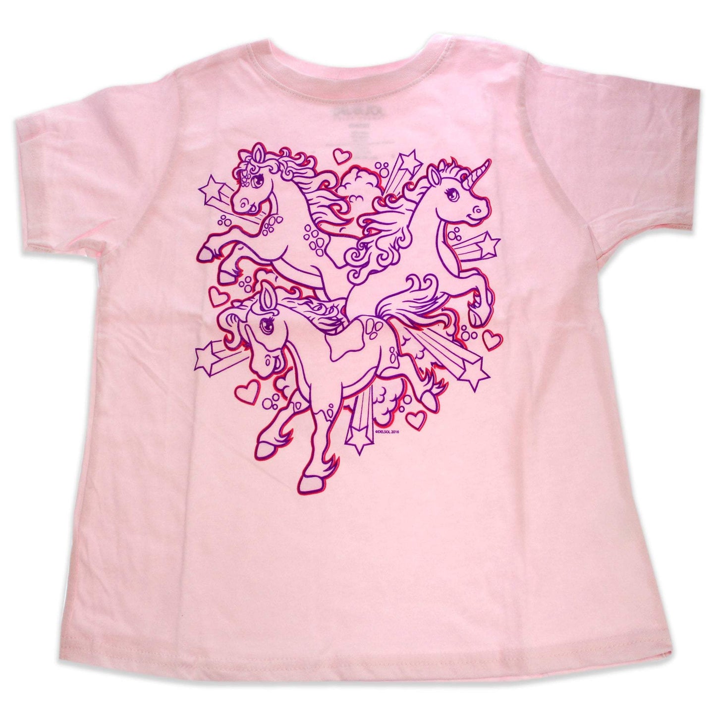 Girls Crew Tee - Iluv Horses - Balerina by DelSol for Kids - 1 Pc T-Shirt (5T-6T)