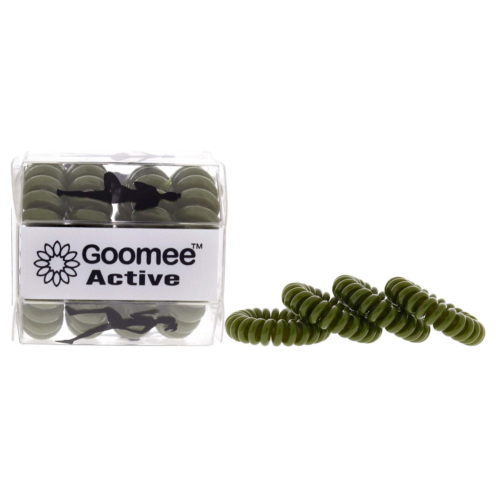 Active The Markless Hair Loop Set - Green Tough As Turf by Goomee for Women - 4 Pc Hair Tie