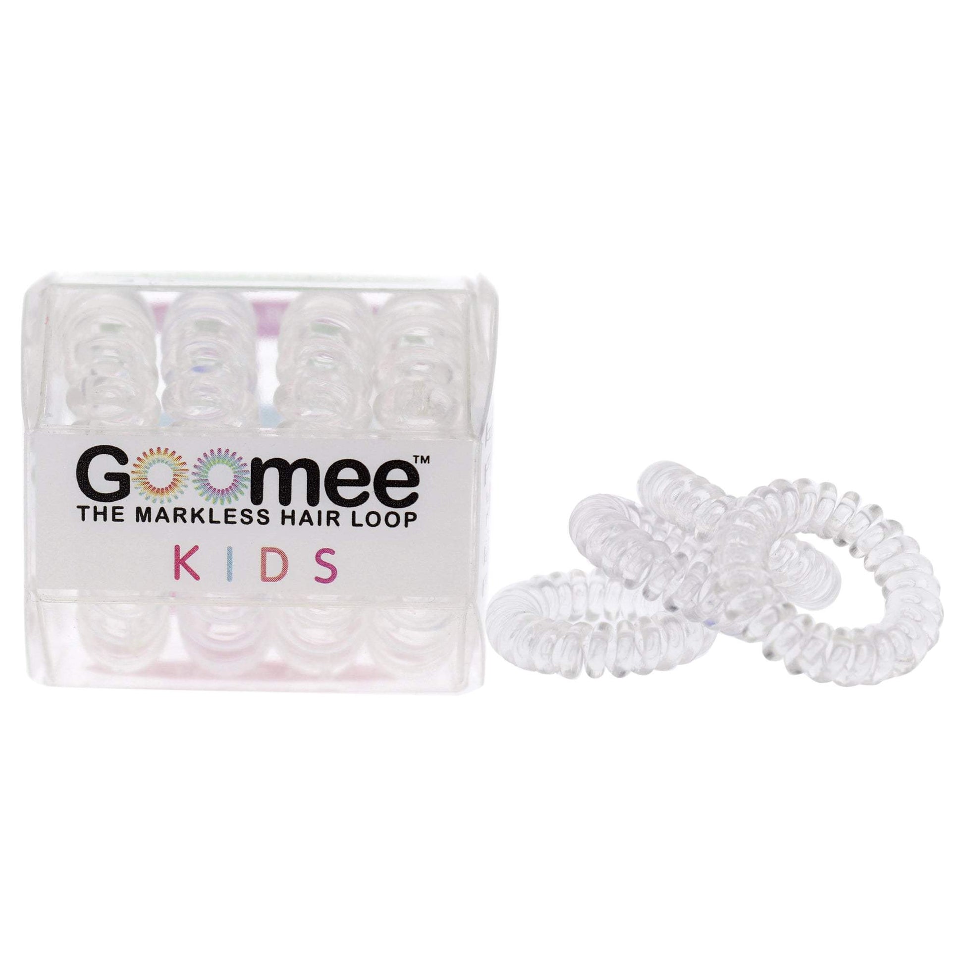 Kids The Markless Hair Loop Set - Glass Slipper by Goomee for Kids - 4 Pc Hair Tie