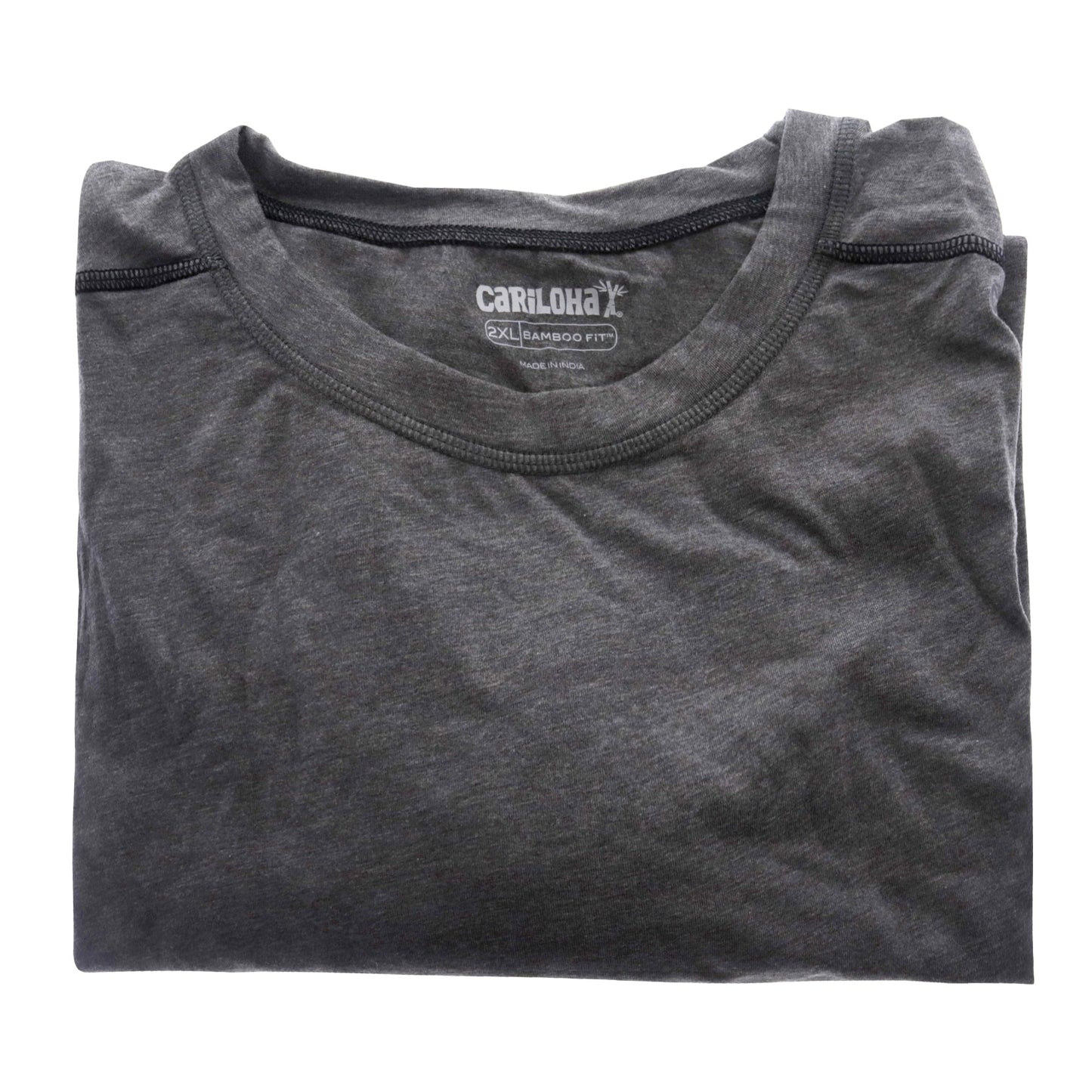 Bamboo Athletic Crew T-Shirt - Carbon Heather by Cariloha for Men - 1 Pc T-Shirt (2XL)