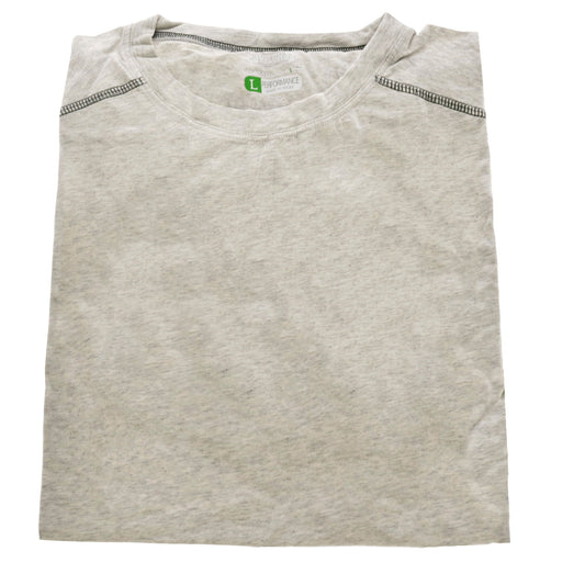 Bamboo Performance Crew T-Shirt - Light Heather Gray by Cariloha for Men - 1 Pc T-Shirt (L)