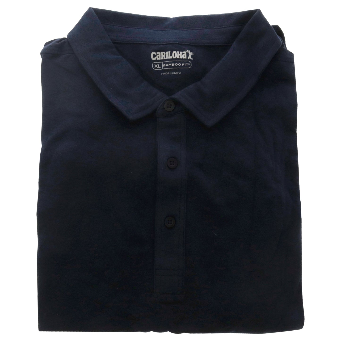 Bamboo Performance Jersey Polo T-Shirt - Navy by Cariloha for Men - 1 Pc T-Shirt (XL)