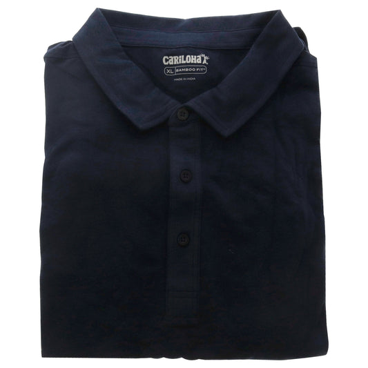Bamboo Performance Jersey Polo T-Shirt - Navy by Cariloha for Men - 1 Pc T-Shirt (XL)