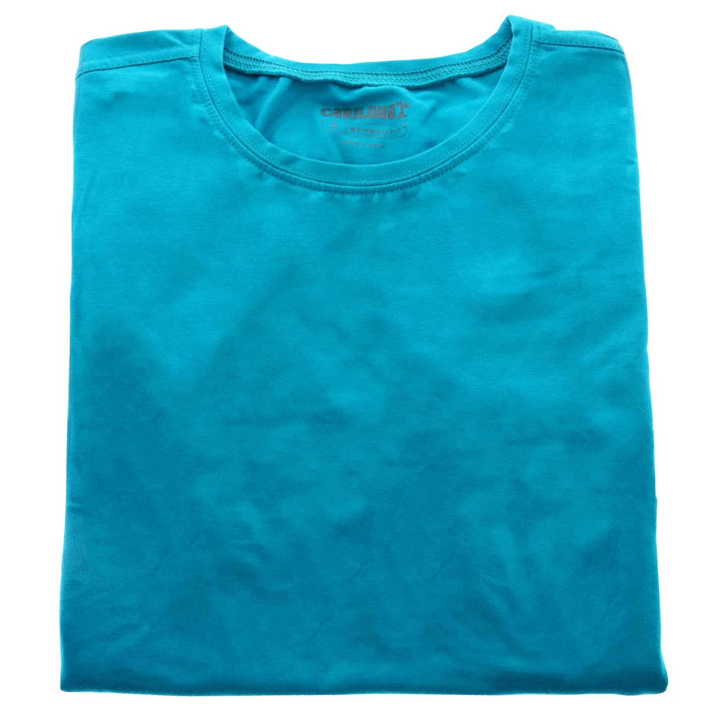 Bamboo Athletic Crew T-Shirt - Teal by Cariloha for Women - 1 Pc T-Shirt (S)