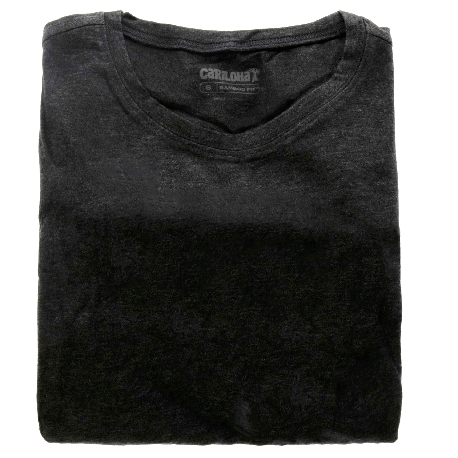 Bamboo Athletic Crew T-Shirt - Carbon Heather by Cariloha for Women - 1 Pc T-Shirt (S)