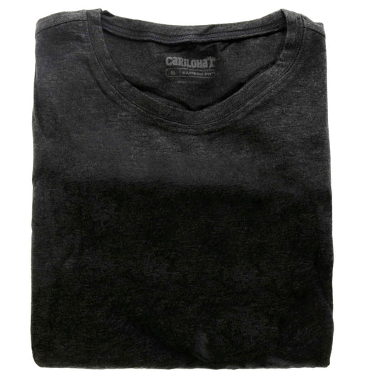 Bamboo Athletic Crew T-Shirt - Carbon Heather by Cariloha for Women - 1 Pc T-Shirt (S)