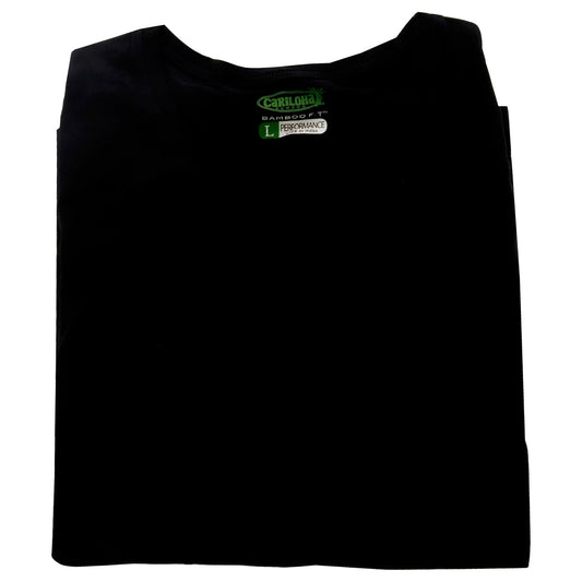 Bamboo Athletic Long-Sleeve T-Shirt - Black by Cariloha for Women - 1 Pc T-Shirt (L)