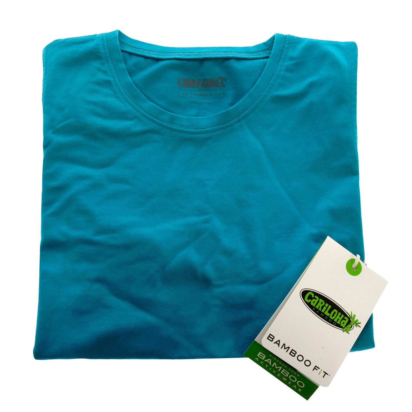 Bamboo Sleeveless T-Shirt - Teal by Cariloha for Women - 1 Pc T-Shirt (M)