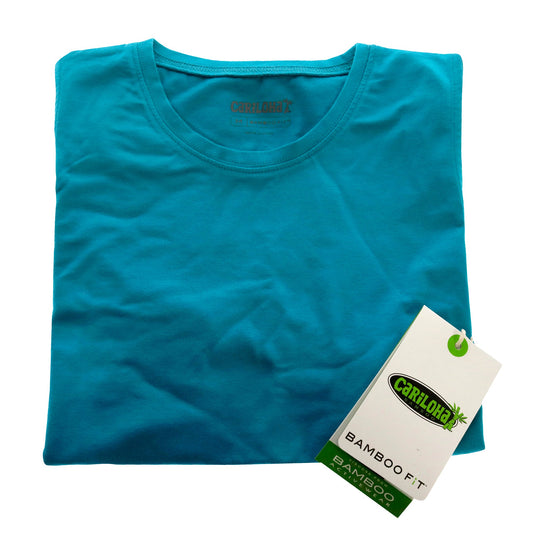 Bamboo Sleeveless T-Shirt - Teal by Cariloha for Women - 1 Pc T-Shirt (M)