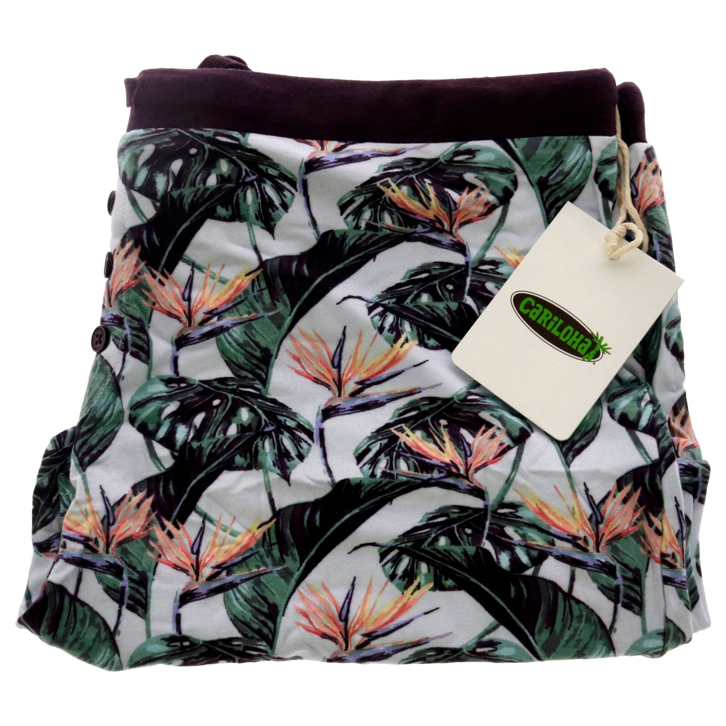Bamboo Sleep Shorts - Birds of Paradise by Cariloha for Women - 1 Pc Short (M)
