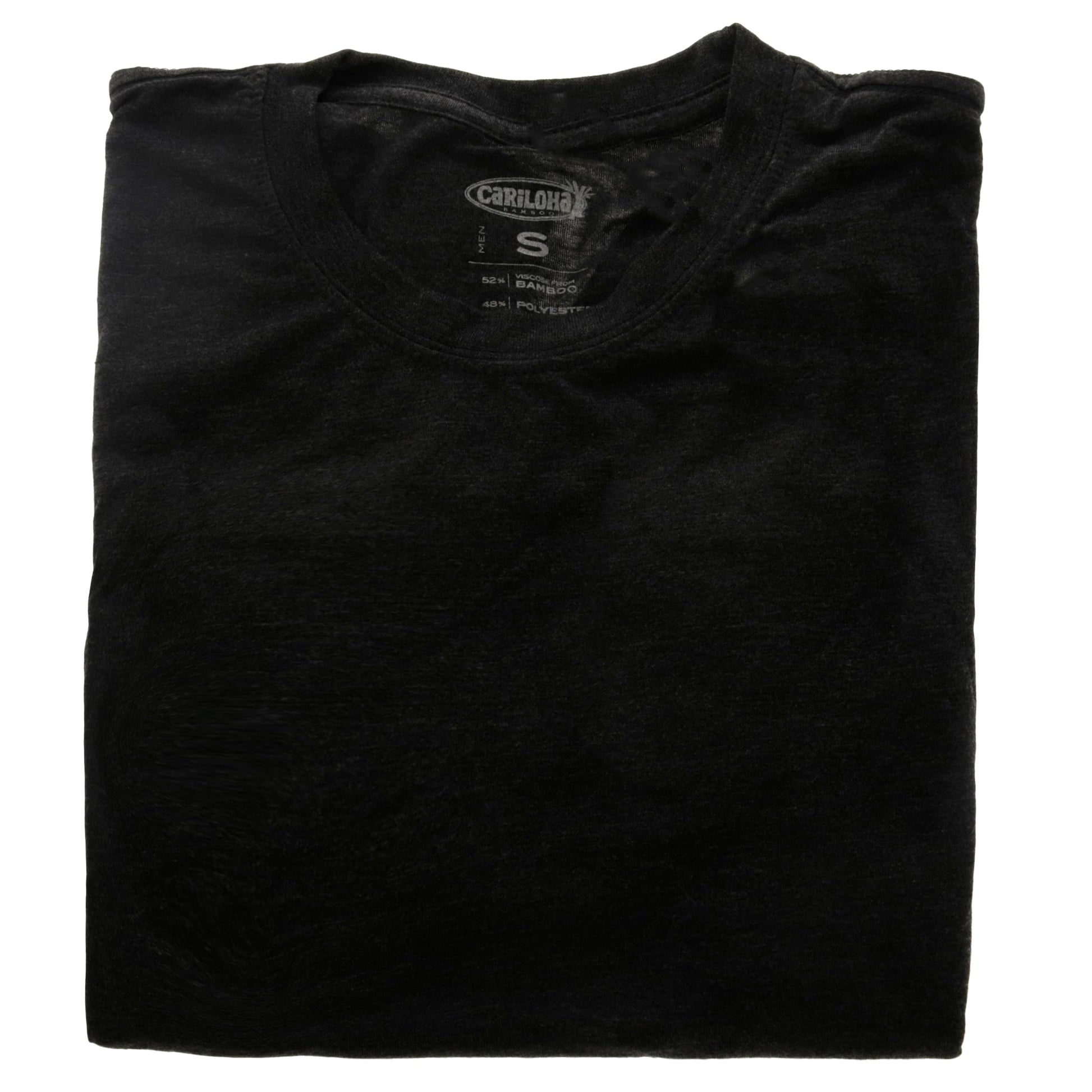 Bamboo Comfort Crew Tee - Charcoal by Cariloha for Men - 1 Pc T-Shirt (S)