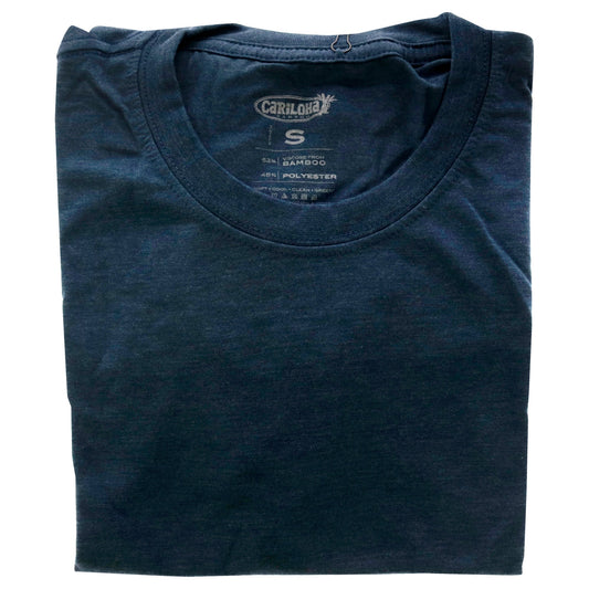 Bamboo Comfort Crew Tee - Bermuda Blue by Cariloha for Men - 1 Pc T-Shirt (S)