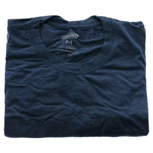 Bamboo Comfort Crew Tee - Bermuda Blue by Cariloha for Men - 1 Pc T-Shirt (M)