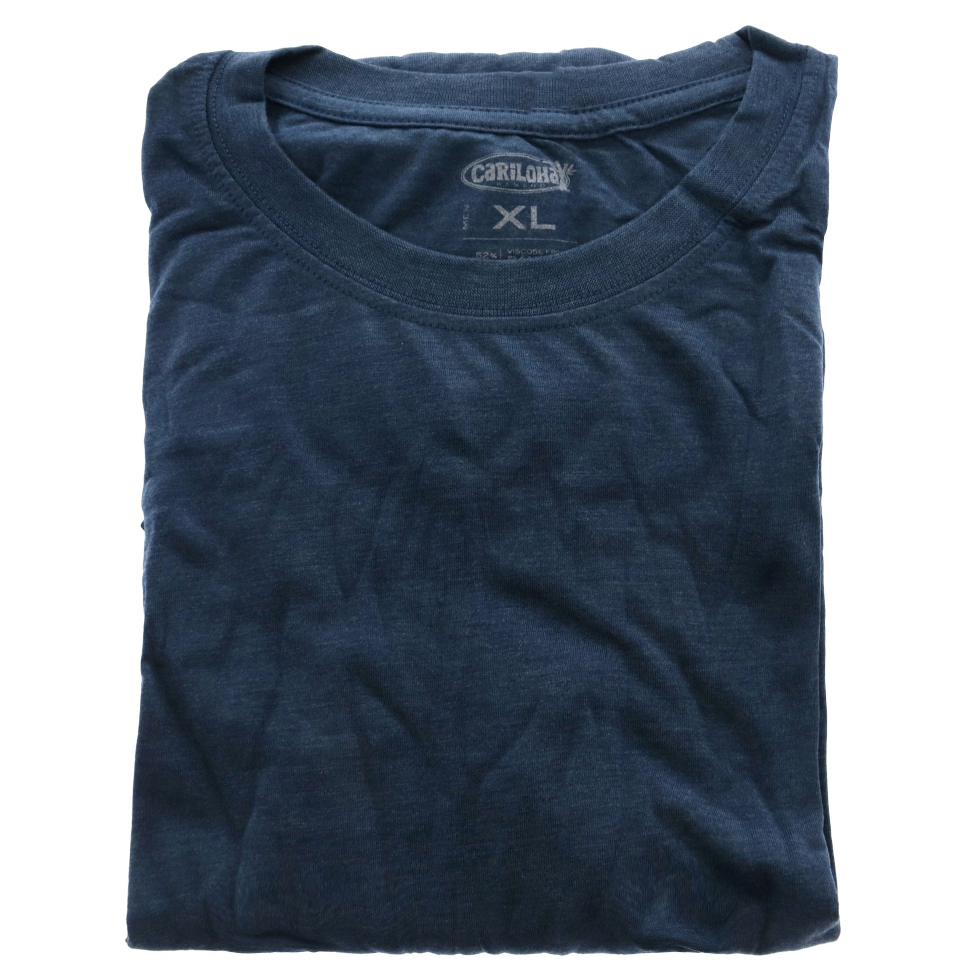 Bamboo Comfort Crew Tee - Bermuda Blue by Cariloha for Men - 1 Pc T-Shirt (XL)