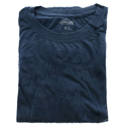 Bamboo Comfort Crew Tee - Bermuda Blue by Cariloha for Men - 1 Pc T-Shirt (XL)