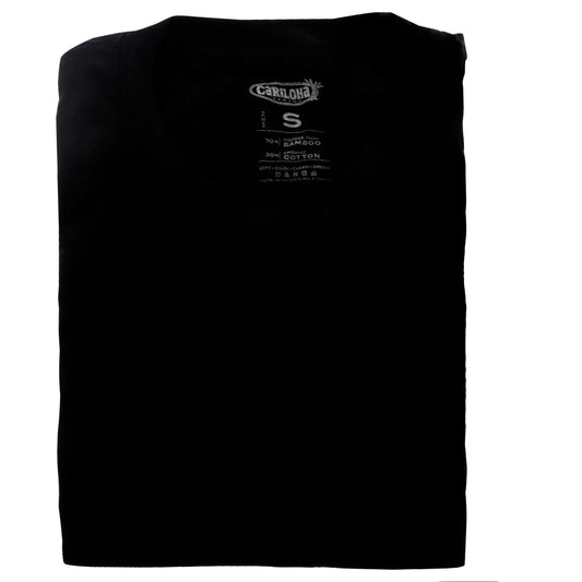 Bamboo Crew Tee - Black by Cariloha for Men - 1 Pc T-Shirt (S)