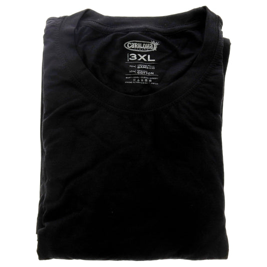 Bamboo Crew Tee - Black by Cariloha for Men - 1 Pc T-Shirt (3XL)