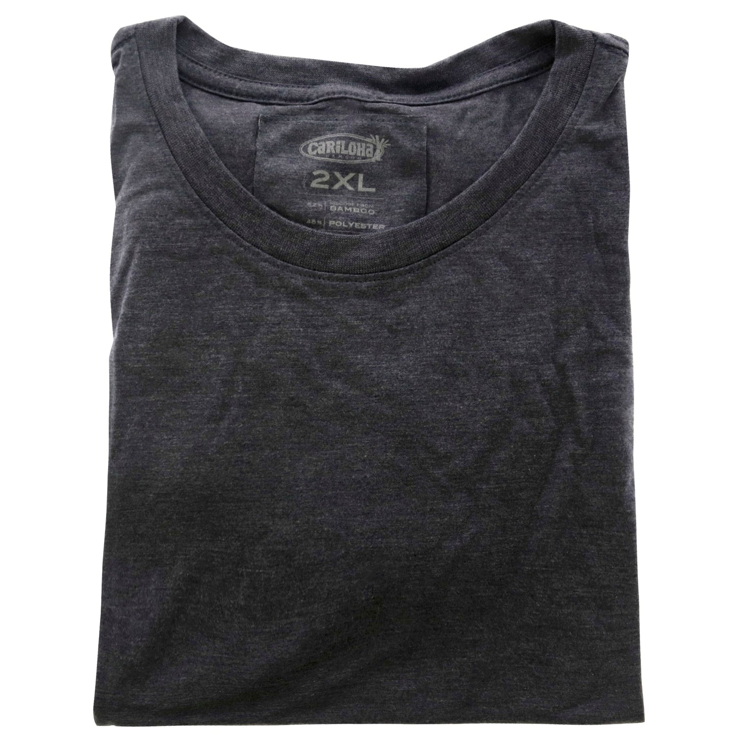 Bamboo Crew Tee - Navy Heather by Cariloha for Women - 1 Pc T-Shirt (2XL)