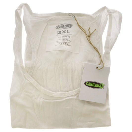 Bamboo Racer Tank - White by Cariloha for Women - 1 Pc Tank Top (2XL)