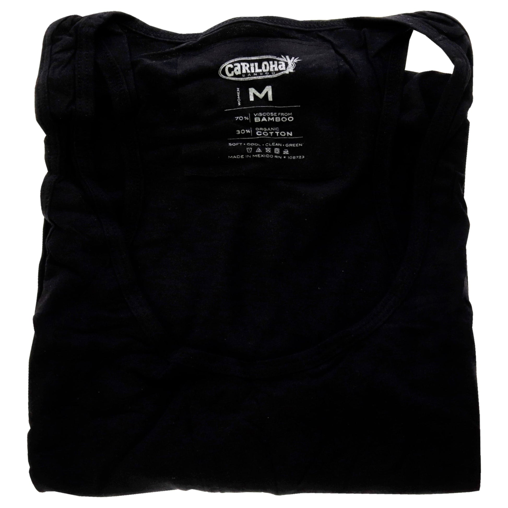 Bamboo Racer Tank - Black by Cariloha for Women - 1 Pc Tank Top (M)