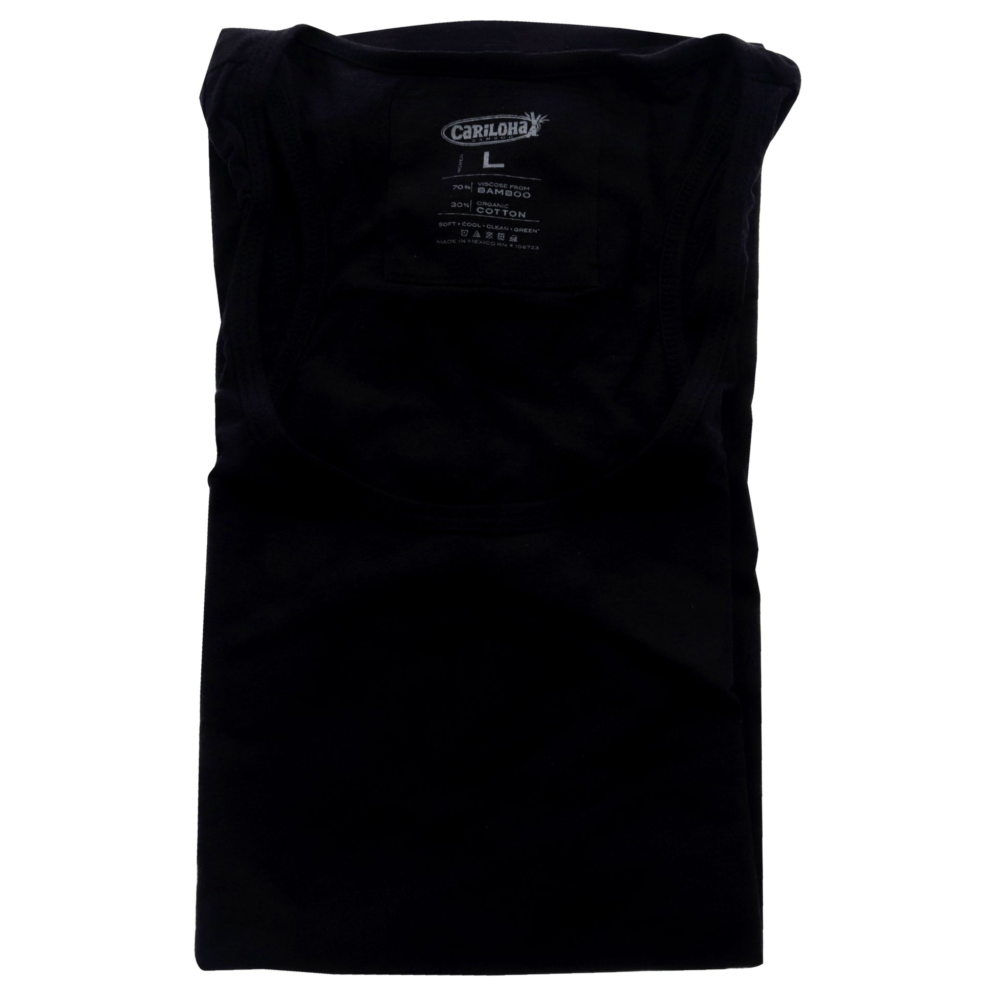 Bamboo Racer Tank - Black by Cariloha for Women - 1 Pc Tank Top (L)