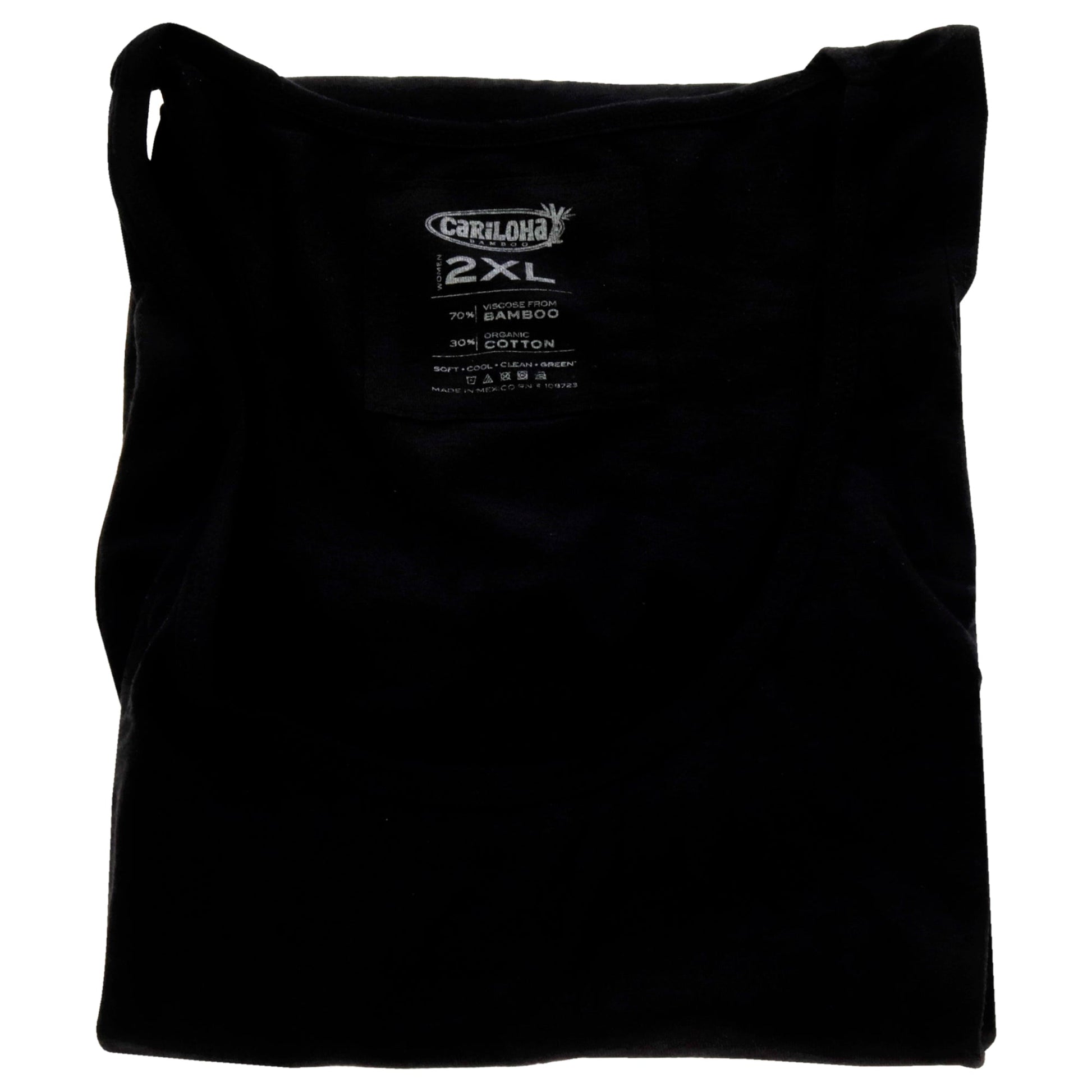 Bamboo Racer Tank - Black by Cariloha for Women - 1 Pc Tank Top (2XL)