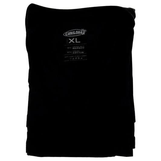 Bamboo V-Neck Tee - Black by Cariloha for Women - 1 Pc T-Shirt (XL)