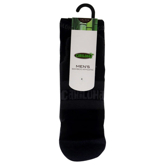 Bamboo Athletic Sock - Carbon Heather by Cariloha for Men - 1 Pair Socks (L/XL)