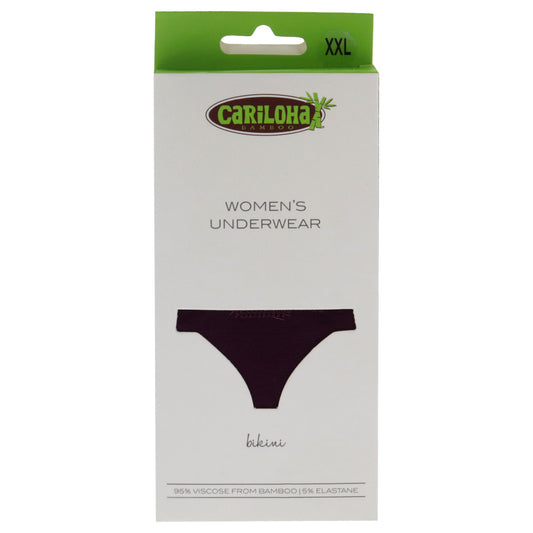Bamboo Lace Bikini - Merlot by Cariloha for Women - 1 Pc Underwear (2XL)
