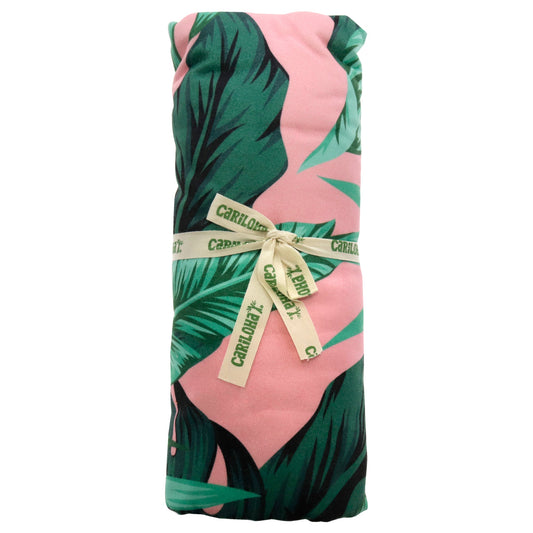 Round Bamboo Beach Towel - Palm Fern by Cariloha for Unisex - 1 Pc Towel