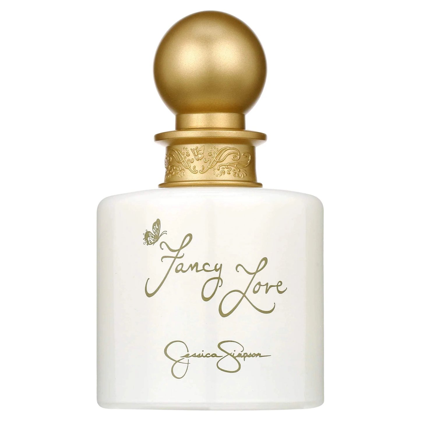 Fancy Love by Jessica Simpson for Women - 4 Pc Gift Set 3.4oz EDP Spray, 0.34oz EDP Mini Spray, 3oz Body Lotion, 3oz Bath and Shower Gel