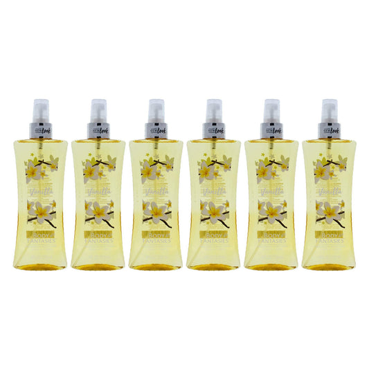 Vanilla Body Spray by Body Fantasies for Women - 8 oz Body Spray - Pack of 6
