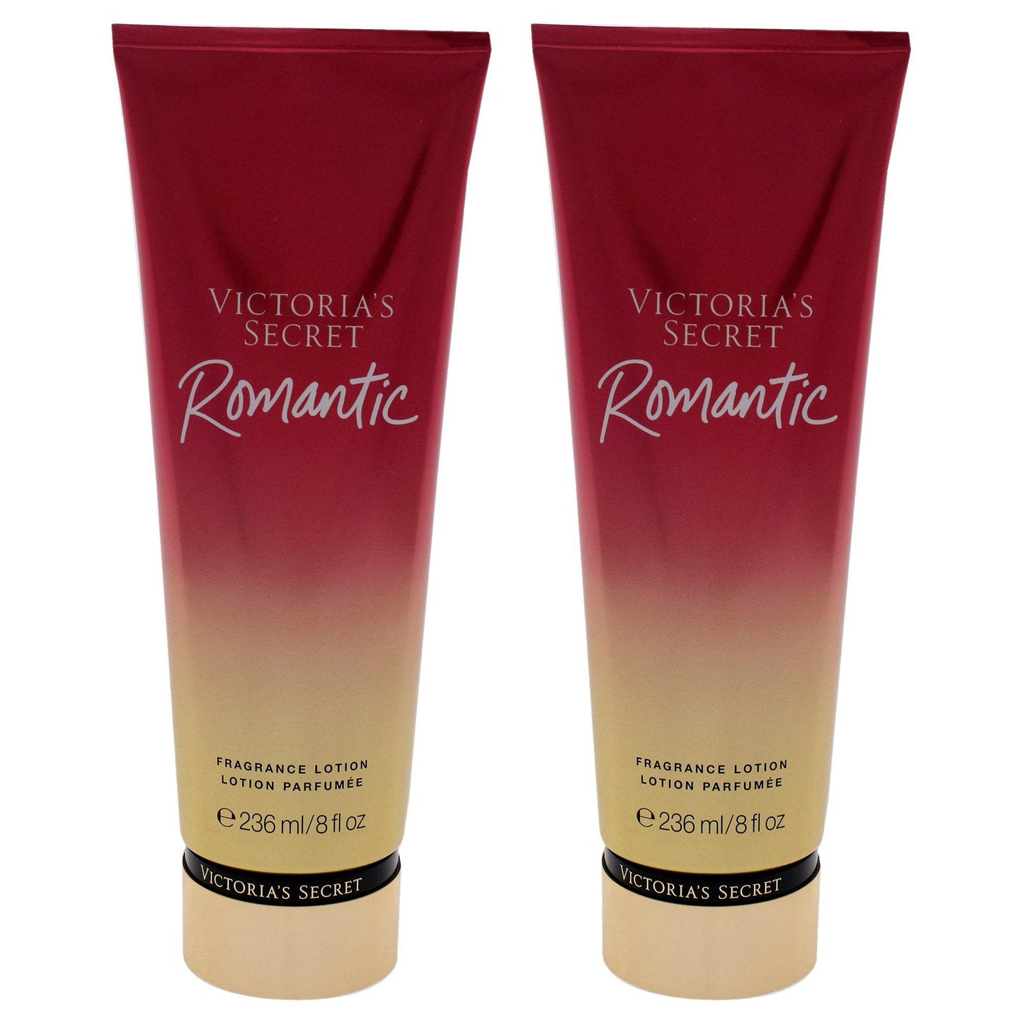 Romantic Fragrance Lotion by Victorias Secret for Women - 8 oz Body Lotion - Pack of 2