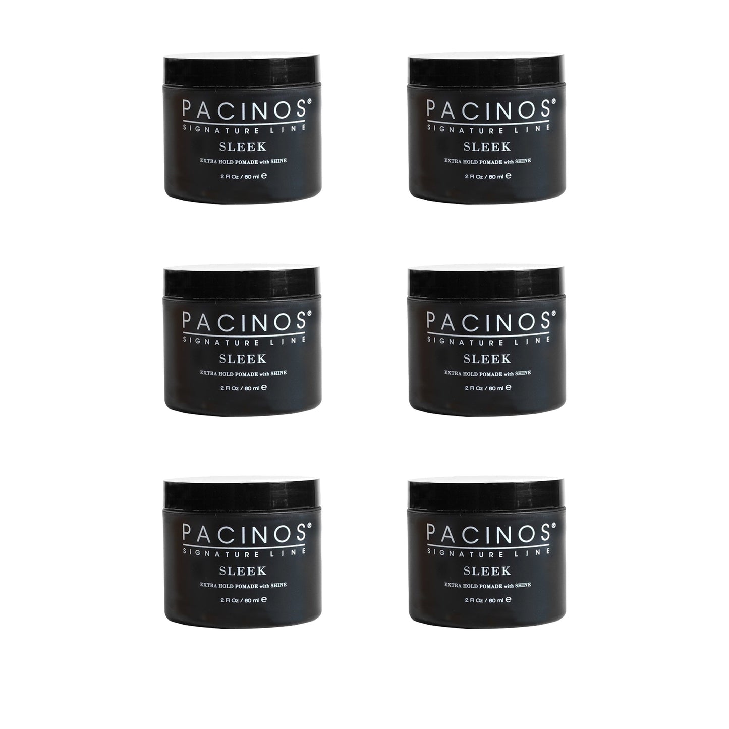 Pacinos Sleek Pomade 2 oz - 6 Pack