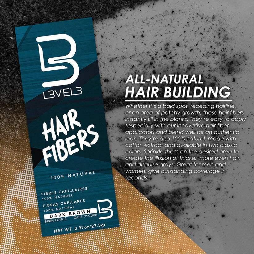 L3VEL3 Hair Fibers Black L3-HC0275-BLK